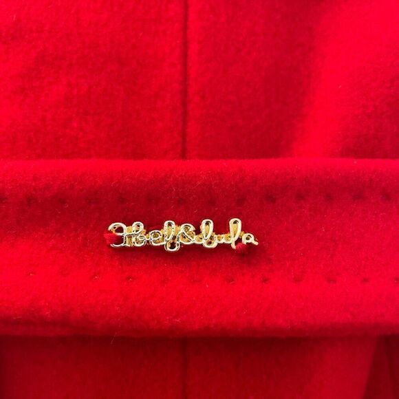 ABEL & LULA GIRLS RED VIRGIN WOOL BELTED COAT Size 4 - Picture 5 of 9